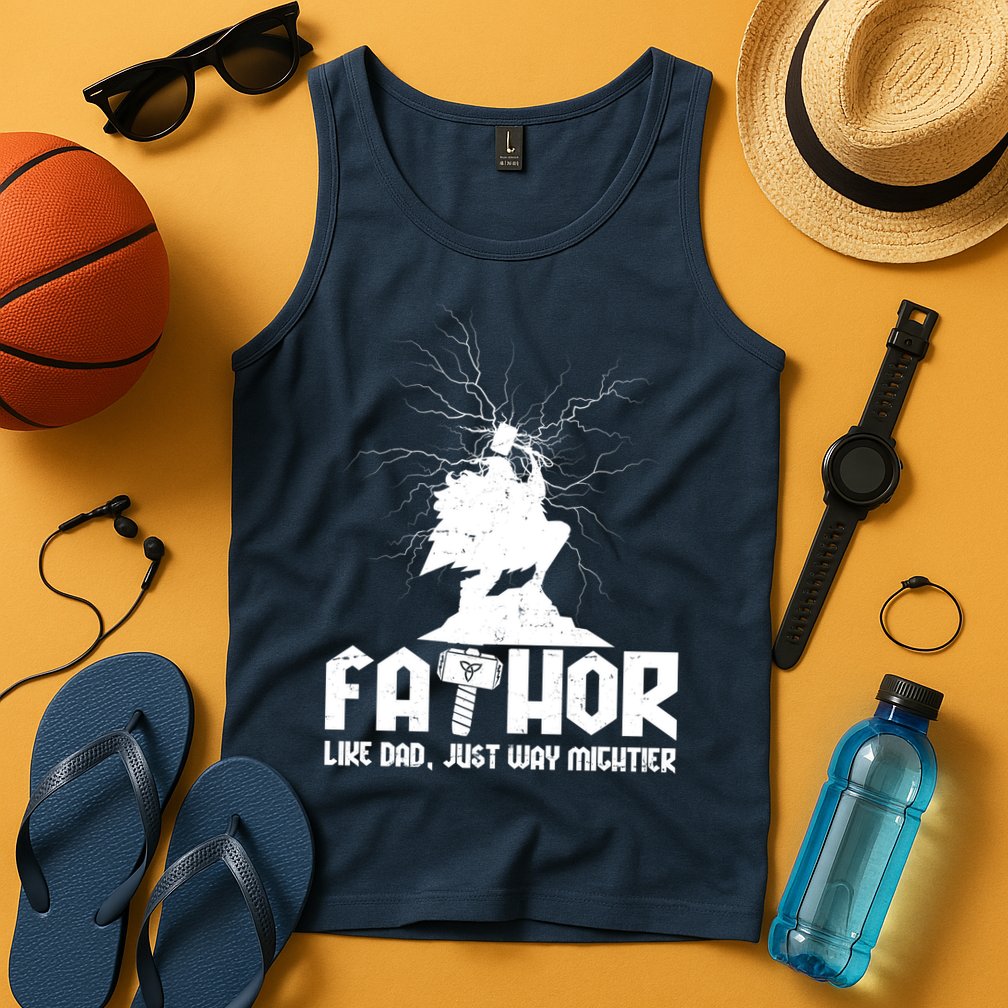 Cool Father's Day Mighty FATHOR  Tank Top