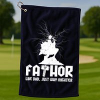 Cool Father's Day Mighty FATHOR  Golf Towel