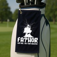 Cool Father's Day Mighty FATHOR  Golf Towel