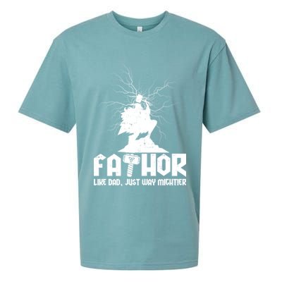 Cool Father's Day Mighty FATHOR  Sueded Cloud Jersey T-Shirt