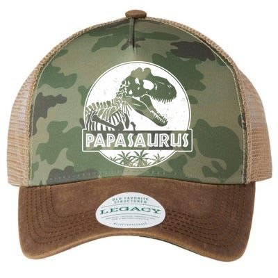 Cool Father's Day Papasaurus Emblem Legacy Tie Dye Trucker Hat