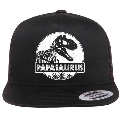 Cool Father's Day Papasaurus Emblem Flatbill Hat