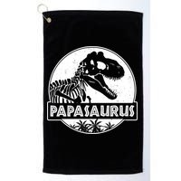 Cool Father's Day Papasaurus Emblem Golf Towel