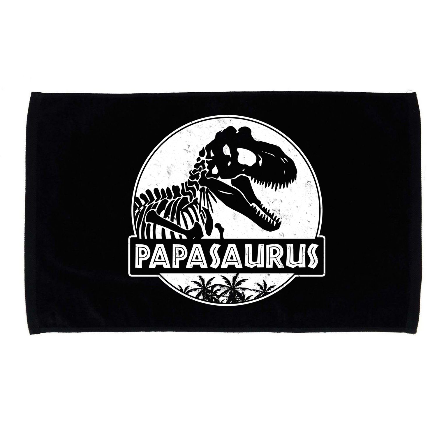 Cool Father's Day Papasaurus Emblem Microfiber Hand Towel