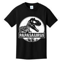 Cool Father's Day Papasaurus Emblem Kids T-Shirt