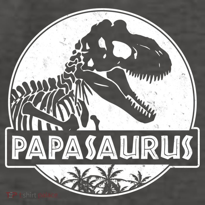 Cool Father's Day Papasaurus Emblem Vector Backpack