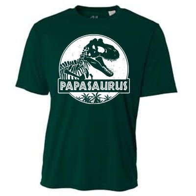 Cool Father's Day Papasaurus Emblem Cooling Performance Crew T-Shirt