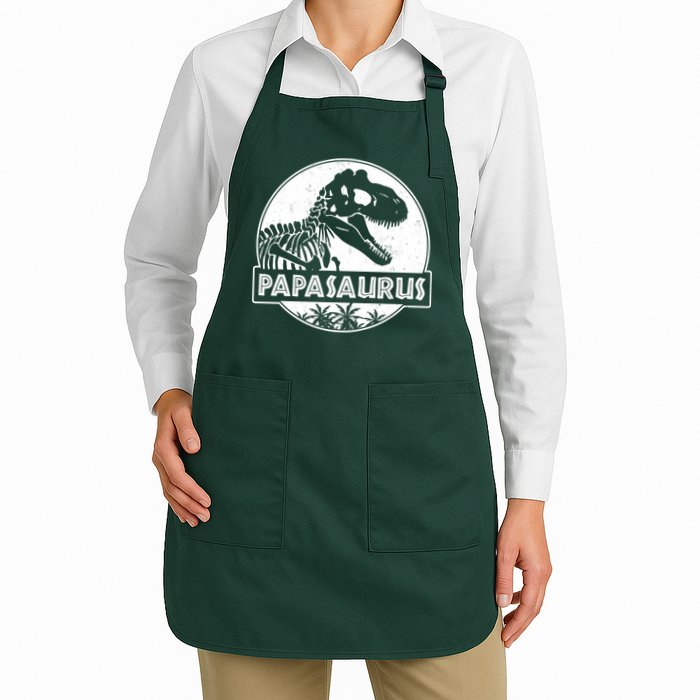 Cool Father's Day Papasaurus Emblem Apron