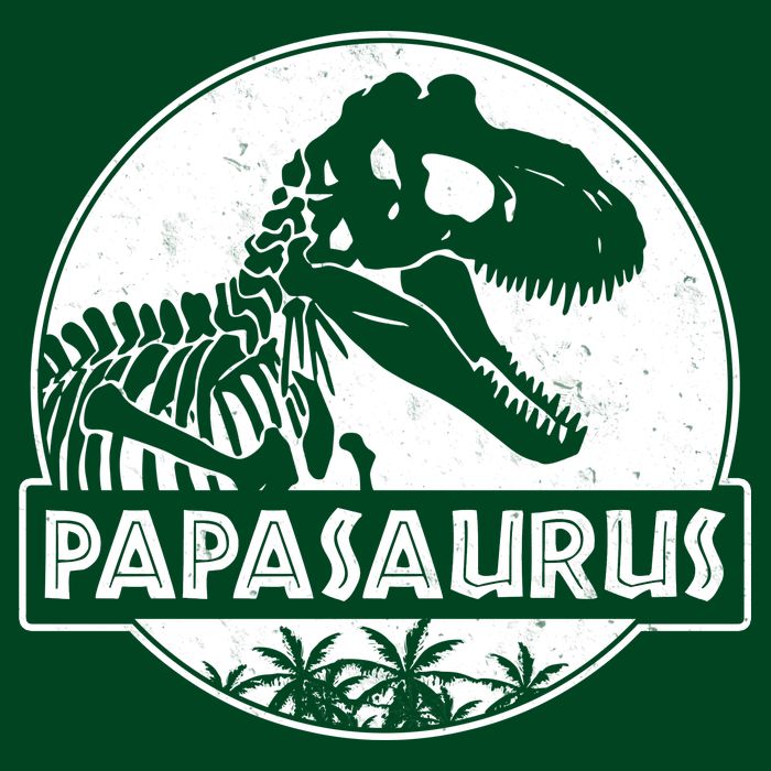 Cool Father's Day Papasaurus Emblem Apron