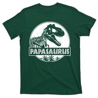 Cool Father's Day Papasaurus Emblem T-Shirt