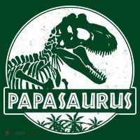 Cool Father's Day Papasaurus Emblem Sustainable Beanie