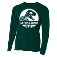 Cool Father's Day Papasaurus Emblem Cooling Performance Long Sleeve Crew