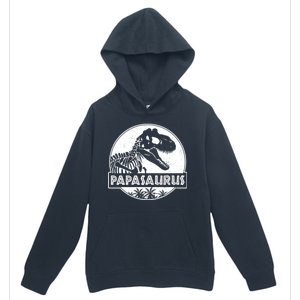 Cool Father's Day Papasaurus Emblem Urban Pullover Hoodie