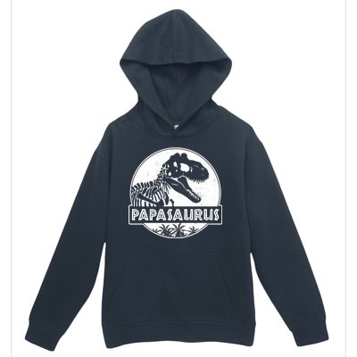 Cool Father's Day Papasaurus Emblem Urban Pullover Hoodie