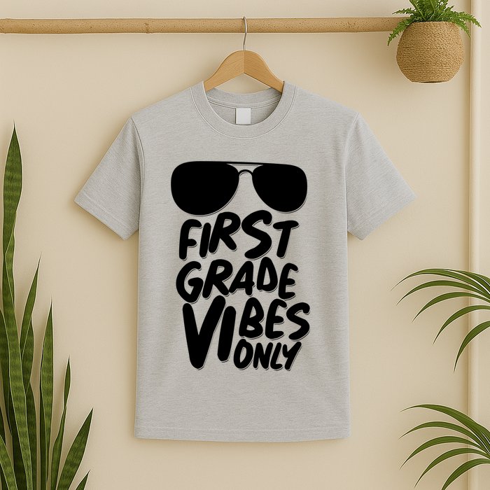 Cool First Grade Vibes Only Back to School T-Shirt
