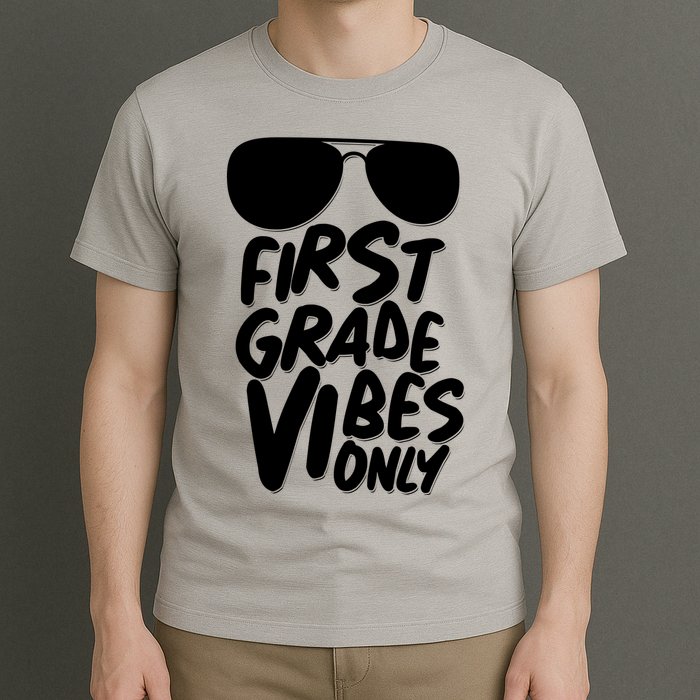 Cool First Grade Vibes Only Back to School T-Shirt