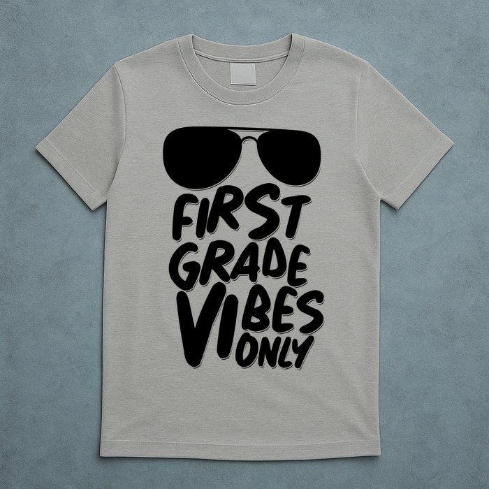 Cool First Grade Vibes Only Back to School T-Shirt