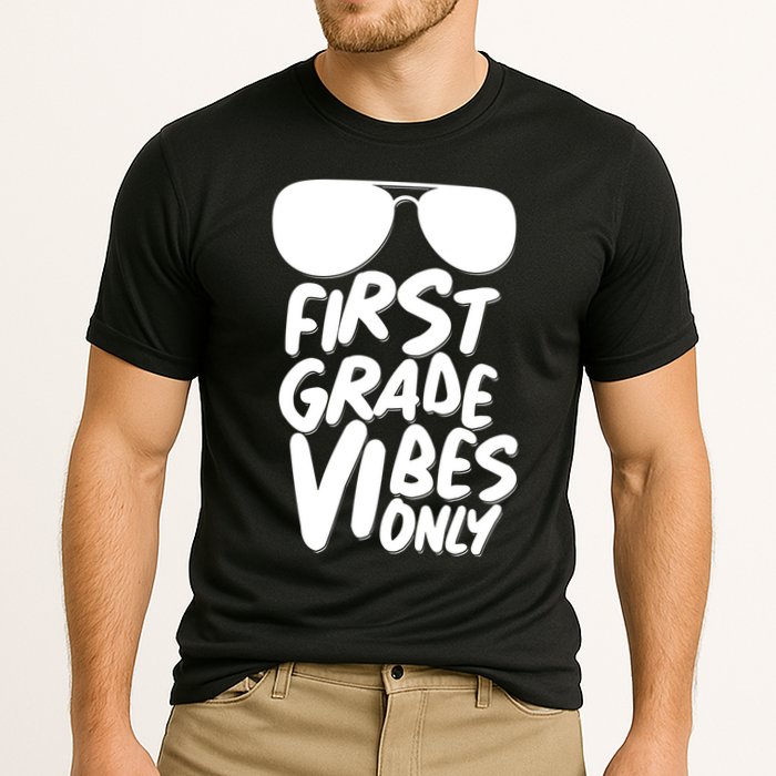 Cool First Grade Vibes Only Back to School Performance Shirt