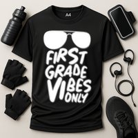 Cool First Grade Vibes Only Back to School Performance Shirt