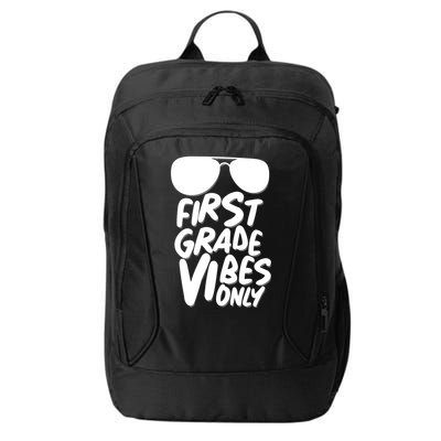 Cool First Grade Vibes Only Back to School City Backpack