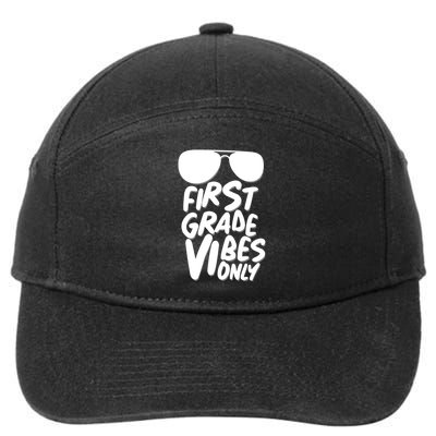 Cool First Grade Vibes Only Back to School 7-Panel Snapback Hat
