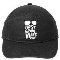 Cool First Grade Vibes Only Back to School 7-Panel Snapback Hat