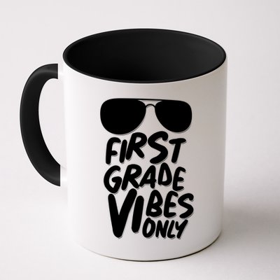 Cool First Grade Vibes Only Back to School Mug