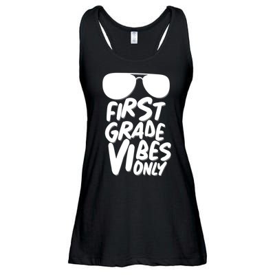 Cool First Grade Vibes Only Back to School Ladies Essential Flowy Tank