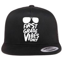 Cool First Grade Vibes Only Back to School Flatbill Hat