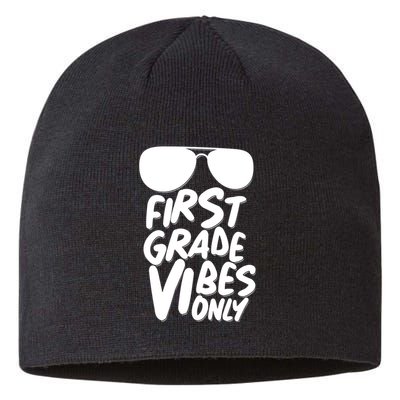 Cool First Grade Vibes Only Back to School Sustainable Beanie