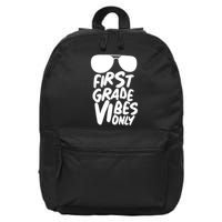 Cool First Grade Vibes Only Back to School 16 in Basic Backpack