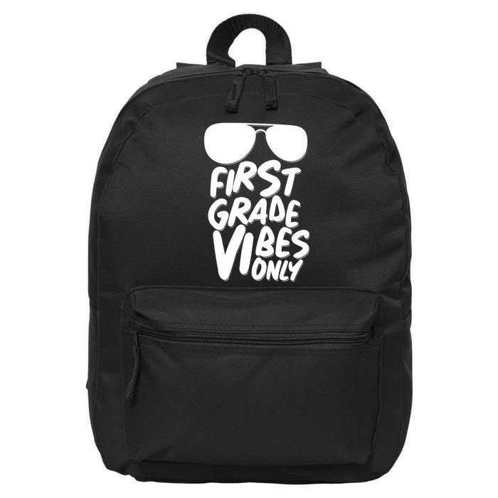 Cool First Grade Vibes Only Back to School 16 in Basic Backpack