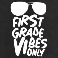 Cool First Grade Vibes Only Back to School Trucker Hat