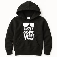 Cool First Grade Vibes Only Back to School Kids Hoodie