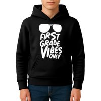 Cool First Grade Vibes Only Back to School Kids Hoodie