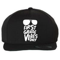 Cool First Grade Vibes Only Back to School Wool Snapback Cap