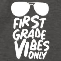 Cool First Grade Vibes Only Back to School Vector Backpack