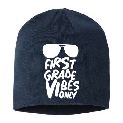 Cool First Grade Vibes Only Back to School Sustainable Beanie