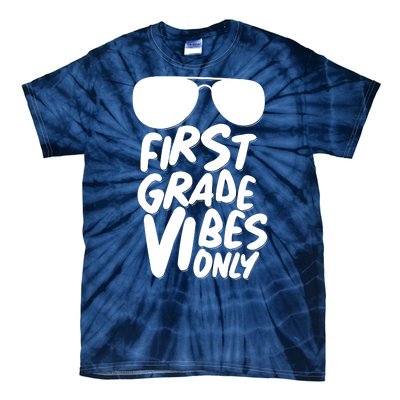 Cool First Grade Vibes Only Back to School Tie-Dye T-Shirt