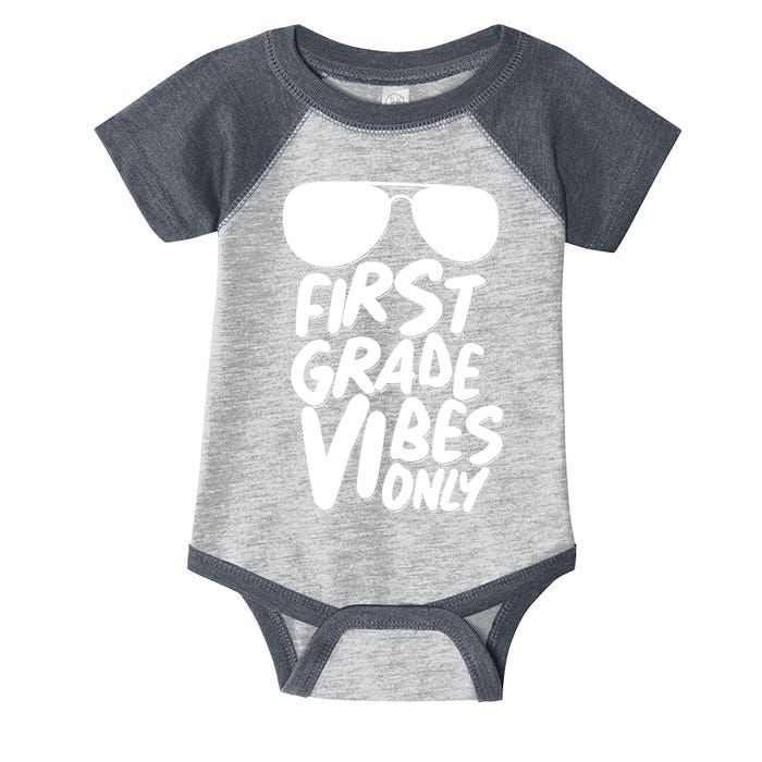 Cool First Grade Vibes Only Back to School Infant Baby Jersey Bodysuit