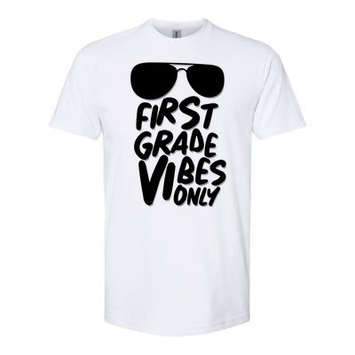 Cool First Grade Vibes Only Back to School Softstyle® CVC T-Shirt