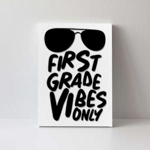 Cool First Grade Vibes Only Back to School Canvas