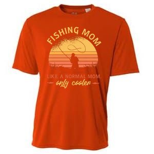 Cool Fishing Mom Cooling Performance Crew T-Shirt