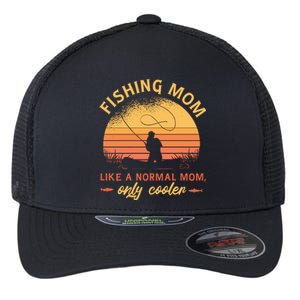 Cool Fishing Mom Flexfit Unipanel Trucker Cap