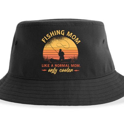 Cool Fishing Mom Sustainable Bucket Hat