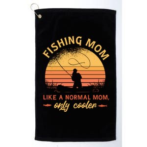 Cool Fishing Mom Platinum Collection Golf Towel