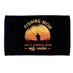 Cool Fishing Mom Microfiber Hand Towel