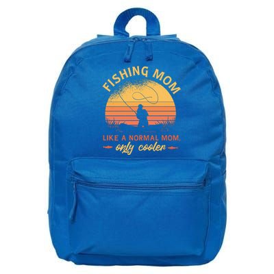 Cool Fishing Mom 16 in Basic Backpack