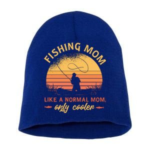 Cool Fishing Mom Short Acrylic Beanie