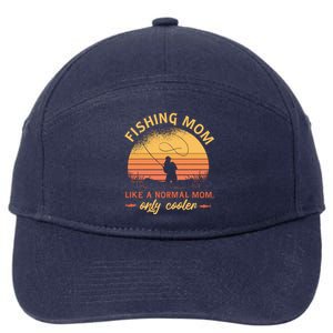 Cool Fishing Mom 7-Panel Snapback Hat